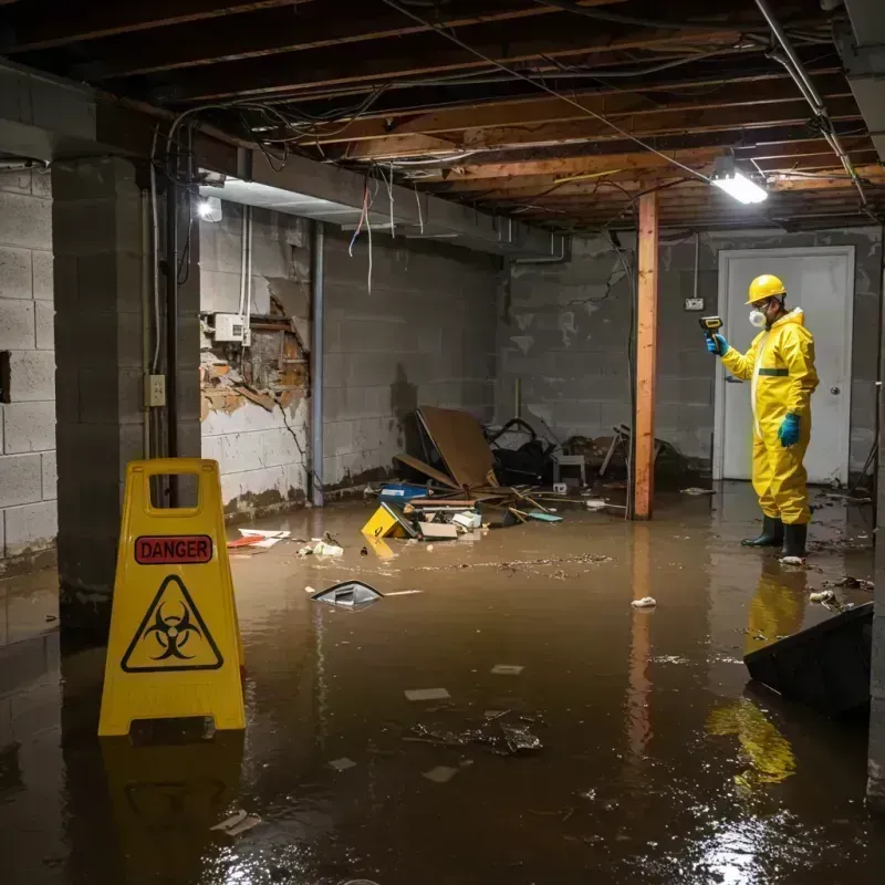 Flooded Basement Electrical Hazard in Cinnaminson, NJ Property